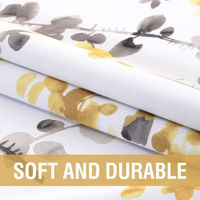 Valance for Kitchen Windows/Bathroom/Living Room/Bedroom Blackout Window Valance Thermal Insulated Rod Pocket Valance Curtains, 1 Panel