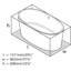 Ios 60" x 60" Freestanding Soaking Bathtub-45225524