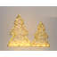Ensemble de 2 décorations d'arbre de Noël à DEL avec fil métallique - blanc - 14 po-103688439