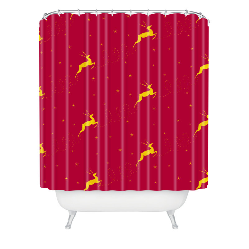 Rideau de douche simple renne stars