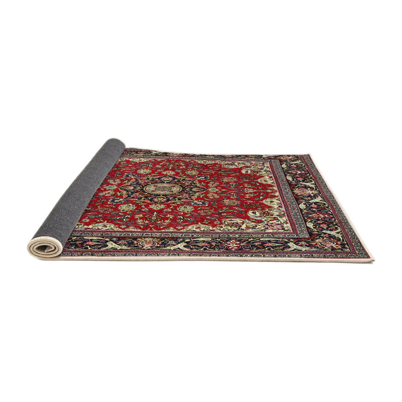 Tapis décoratif de style oriental rouge/beige Despres, Rond 6 pi