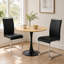 Ensemble de salle à manger 3 pièces avec chaises en porte-à-faux en similicuir-130462803-130462804-130462809