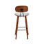 Upholstered Counter Stool with Solid Wood Frame-502569517