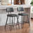 Counter Height Chairs with PU Leather Upholstery-1861048132