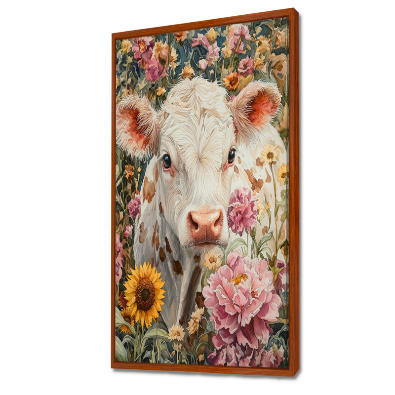 Art avec toile Donzaleigh, H 60 po x l 28 po, Brun, Reproduction avec cadre flottant