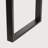 Solid Wood Top Metal Base Dining Table