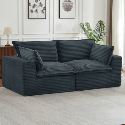Causeuse, canapé modulaire désossé pour le salon, canapé modulaire moderne surdimensionné