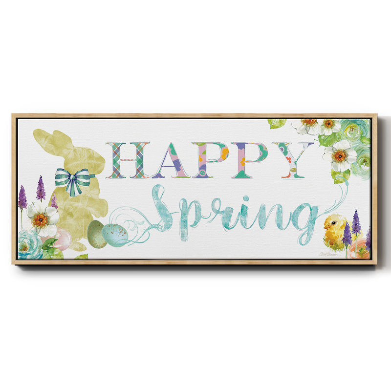 Joyeux printemps, toile encadrée
