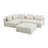 Tov Furniture Hangover Cream Boucle 4-Piece Modular Chaise Sectional-585026304