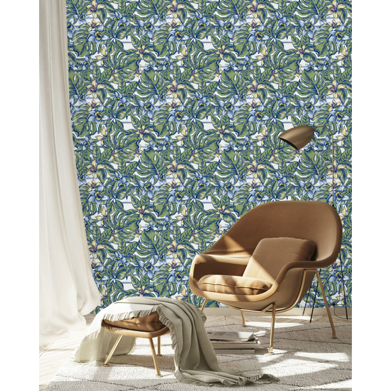 Carreau de papier peint l 25 po Tanuja, L 10,42 po x L 2,08 po