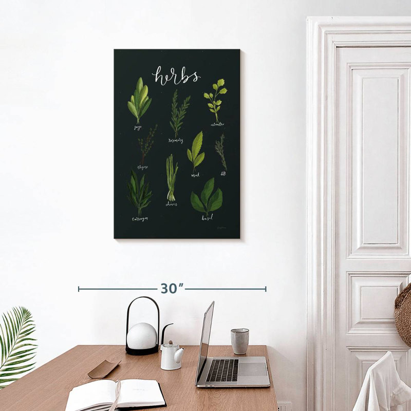 Harnek Herbs I - noir, H 30 po x l 20 po