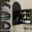 Miroir arqué pour armoire à pharmacie avec miroir de salle de bain sans assemblage-2131132453-2131132446