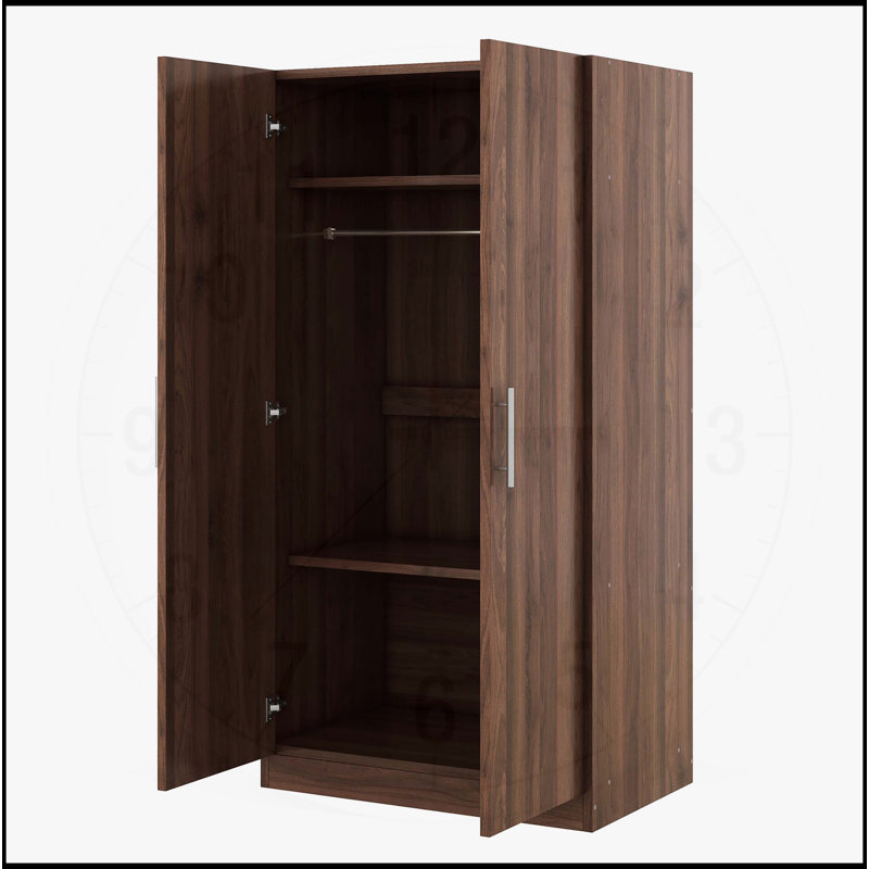 Armoire polyvalente en bois à 2 portes avec tablettes pour un rangement optimal