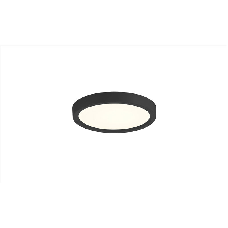 artemis LED Flushmount - Round, 10W, 5CCT,, 1" H x 5.38" W x 5.38" D, Black