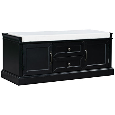 Banc de rangement rembourré avec tiroirs Braga