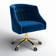 Louise 35.5'' H Velvet Hand-Curated Task Chair with Button Tufted