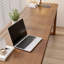 Bureau rectangulaire simple en bois massif brun-332131858