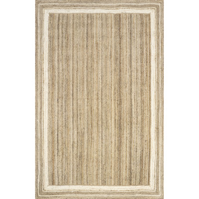 Ankita Bordered Jute Area Rug