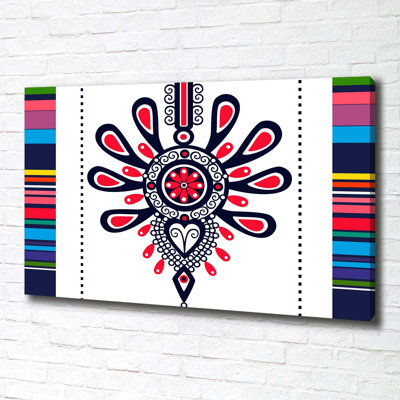 Polish Folk Pattern - No Frame Print on Canvas