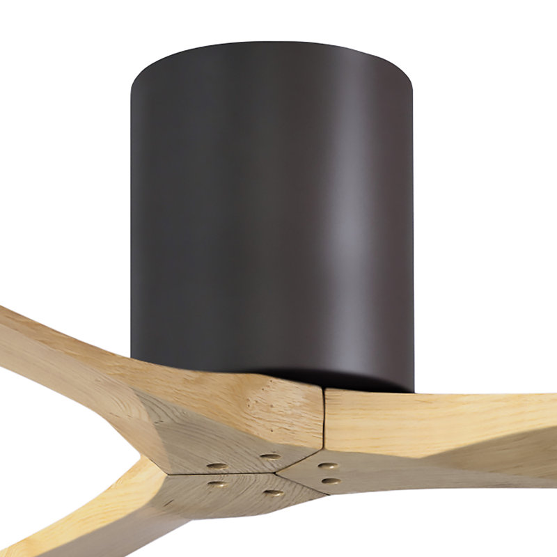 Irene Ceiling Fan, Textured Bronze, Light Maple Tone, 60"