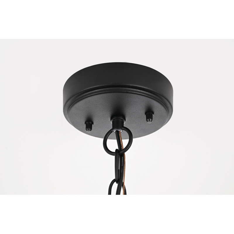 Olyssa LED Outdoor Pendant in Black, 23" H x 4" W x 4" D