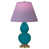 Turquoise foncé / laiton naturel antique