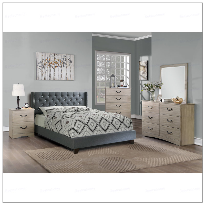 Mobilier de chambre classique à 6 tiroirs avec rangement en contreplaqué Classic