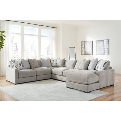 Annalina Court Pebble 6-Piece Sectional with Chaise