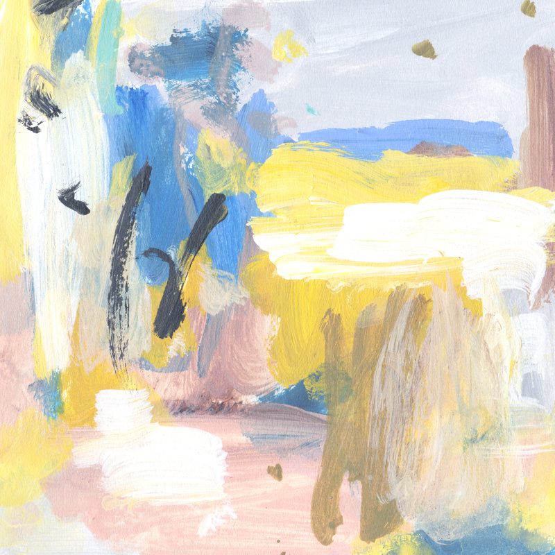 Ciel jaune I, H 12 po x l 12 po