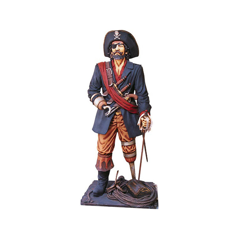 Figurine de pirate à pattes grandeur nature