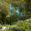 Hummingbird iron garden stake (set of 2)