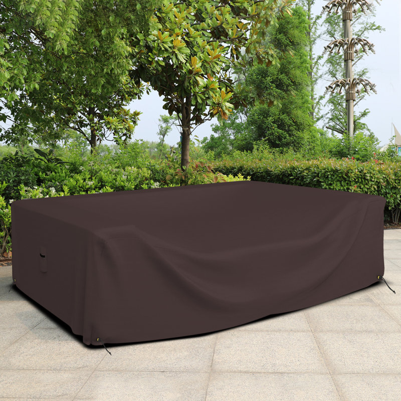 Outdoor Sectional Sofa Cover, 73.7cm H x 315cm W x 160cm D, Coffee
