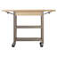 Cucina Elegante Kitchen Cart with Wood Top-19003837