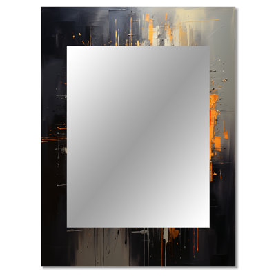 Gold and grey bitcoin Crypto Currency - Bitcoin Large Wall Mirror, Glam Unique Mirror, Printed Metal Art