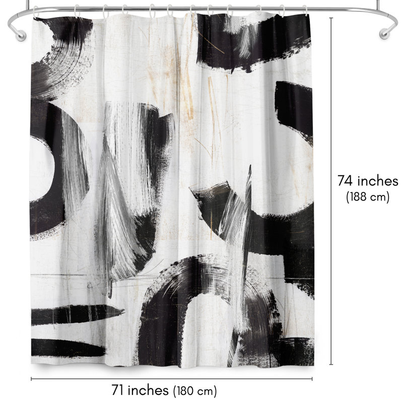 Abstract Shower Curtain Concept by PI Creative Art