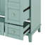 Meuble-lavabo 36 po sans lavabo, armoire de salle de bain autoportante en bois avec 3 tiroirs, une armoire, chargement USB