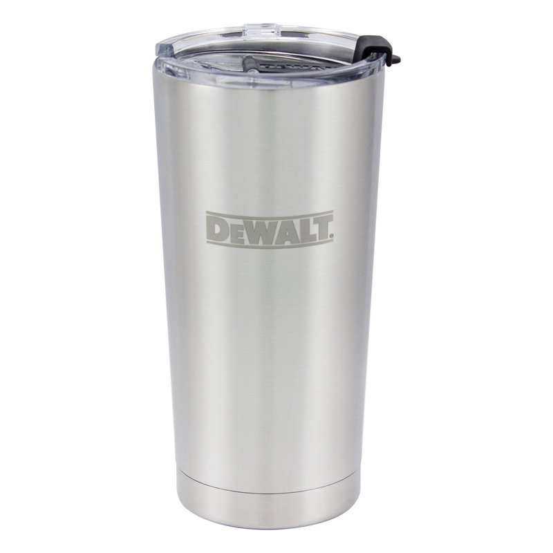 20 Oz Stainless Steel Industrial Drinkware, Silver