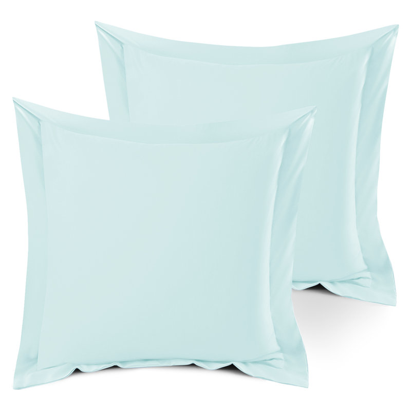 Taie décorative 100% polyester , 18 po x 18 po, Bleu pâle