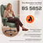 Executive Office Chair, Reclining Desk Chair with Footrest-673509328