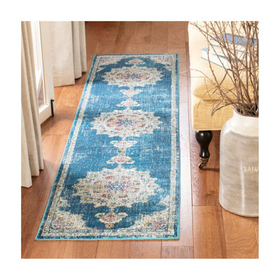 Bruckmann Blue/Beige/Red Area Rug