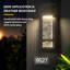 Luminaires muraux d'extérieur avec verre à bulles de cristal, appliques extérieures imperméables, lanternes murales à DEL, lumières de porche, lumières murales extérieures 11W 3000K pour porte d'entrée de garage