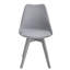Modern Minimalist Dining Chair – Kitchen Chair with Padded Seat and Plastic Legs (Set of 4)-2043993607-2043993727