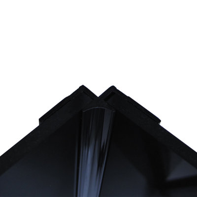 1.18" x 96" Wall Paneling in Black