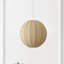Luminaire suspendu en forme de lanterne réglable scandinave 1 lumière en métal avec abat-jour cocon côtelé 16 po Sia-637972035