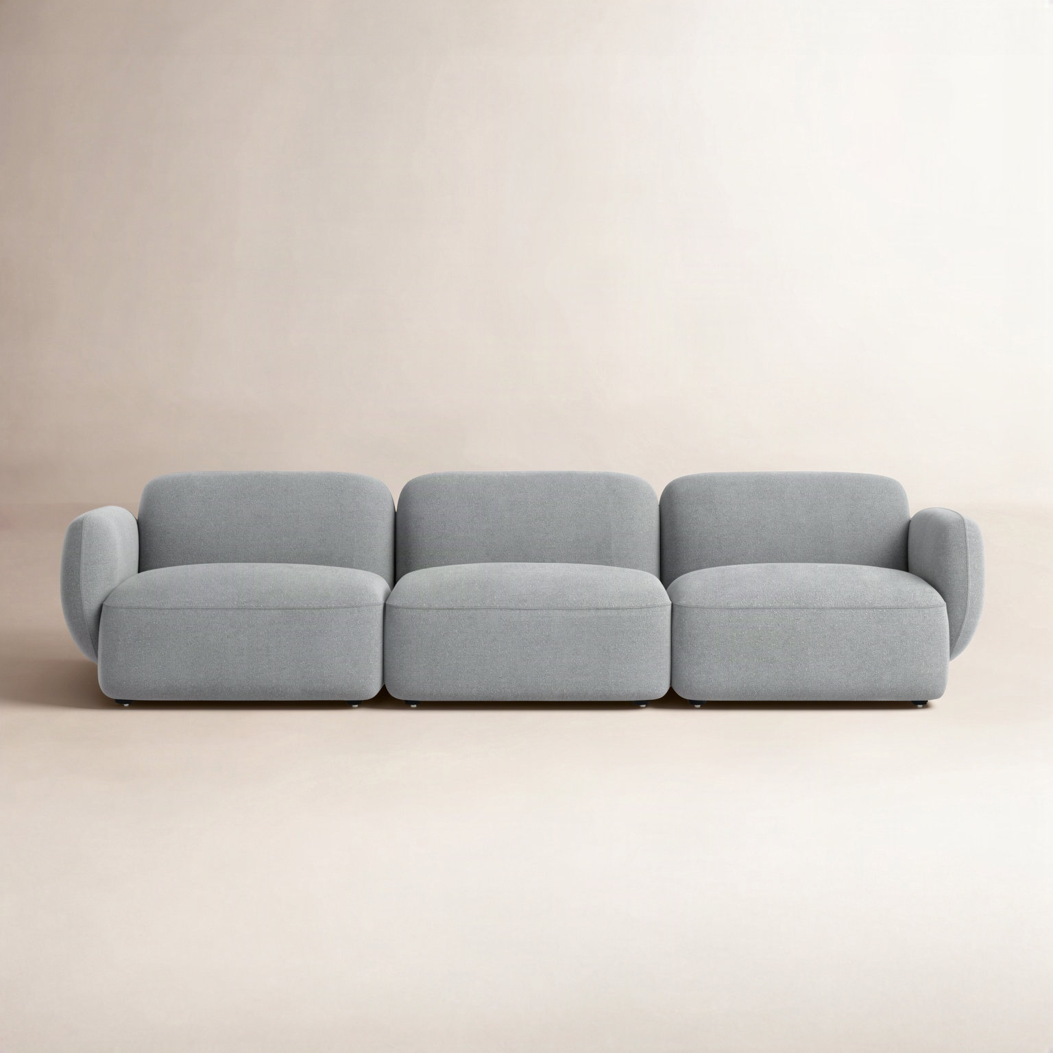 Isles 113" Modular Sofa, Mellow Gray Chenille