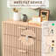 Commode 5 tiroirs 47,2 po, commode décorative Boho, commode pour la lessive, salon, vestibule