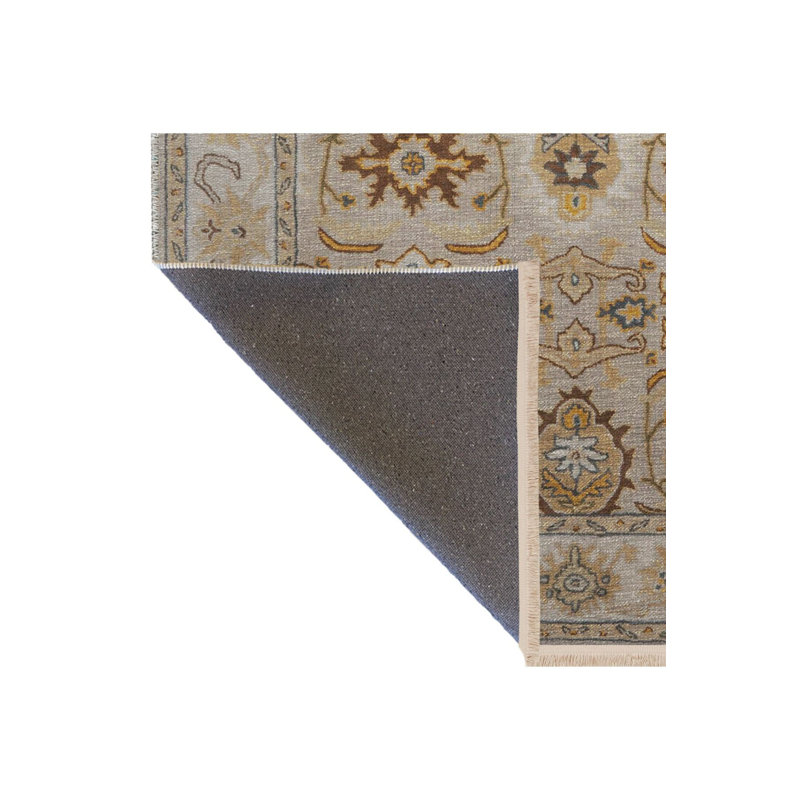 Tapis décoratif traditionnel traditionnel floral traditionnel lavable à la machine, Rectangle 3 pi 11 po x 5 pi 11 po