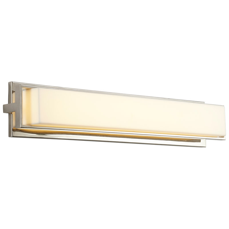 Dimmable LED Bath Bar, Polished Nickel
