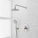 Lattimore Shower System with Rainfall Shower Head and Hand Shower - Rough In Included