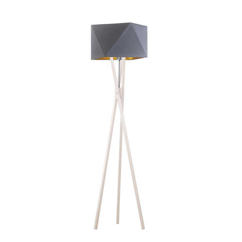 Ravi 150cm Tripod Floor Lamp, Chrome, Grey